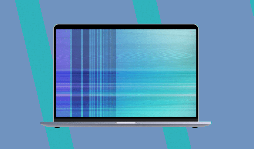 horizontal or vertical line on macs screen